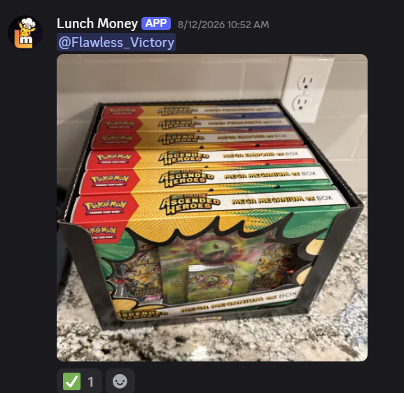 Member win 8: Pokemon cards and sealed products found through Lunch Money alerts