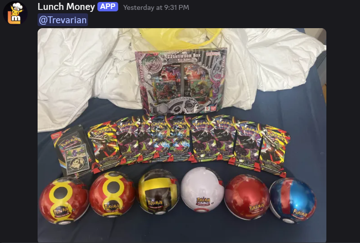 Member win 1: Pokemon cards and sealed products found through Lunch Money alerts